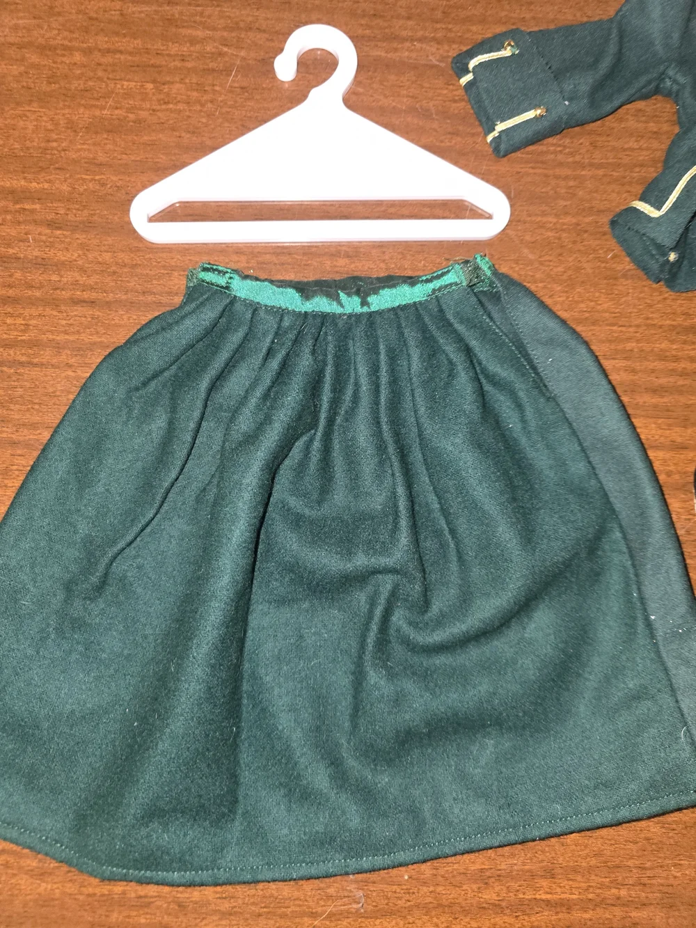 American Girl Felicity’s Retired Wool Green Riding Outfit